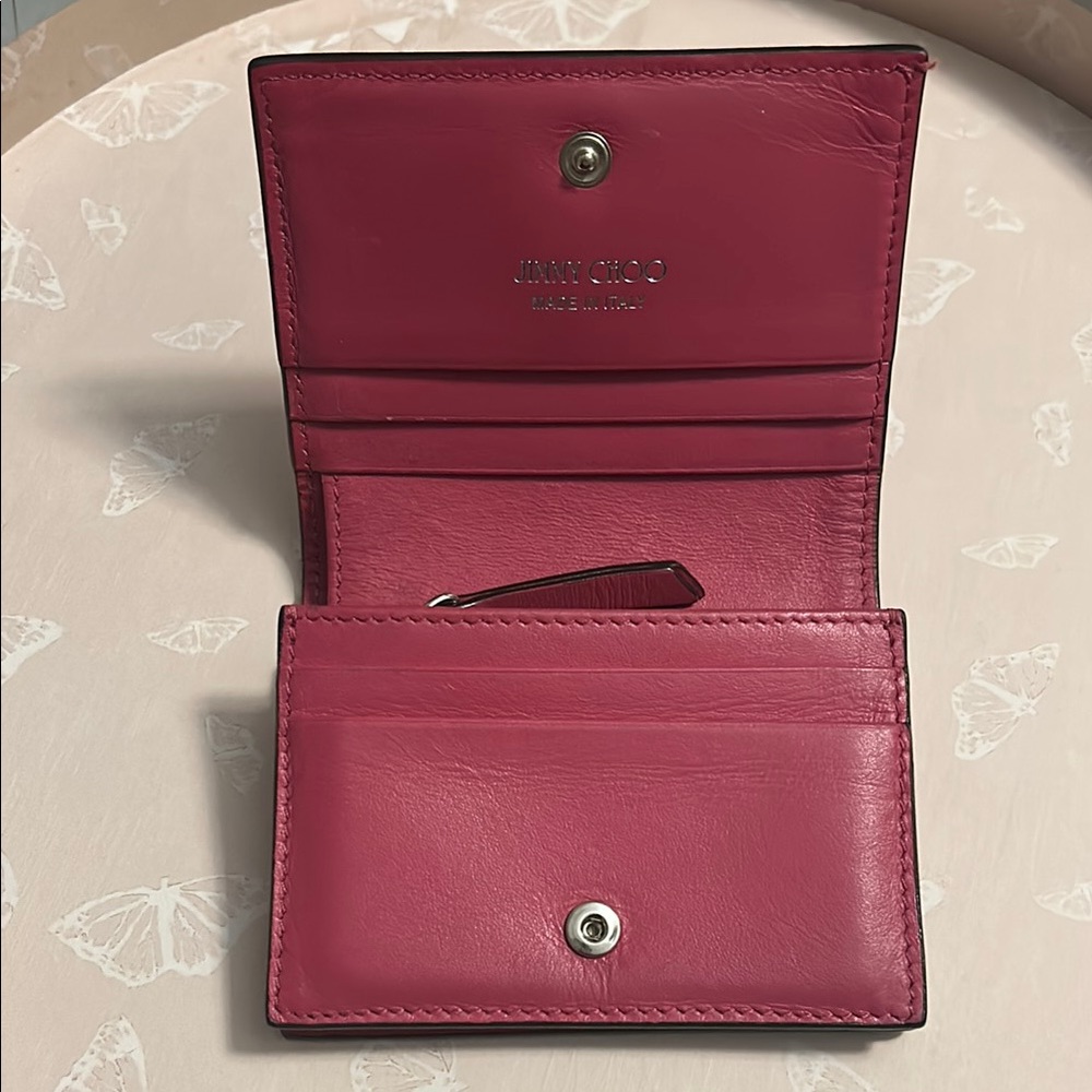 Jimmy Choo Pink Leather Wallet - Picture 4 of 11